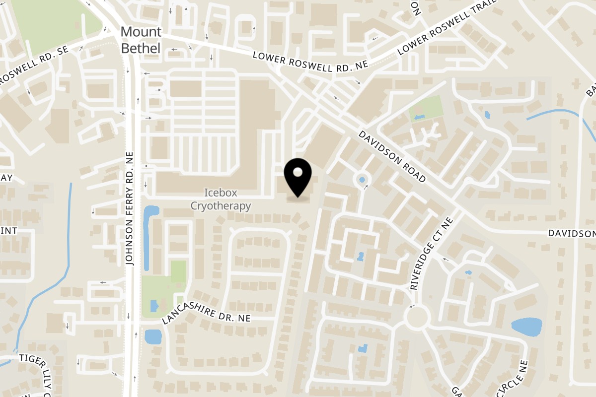 Map showing the location of Sakura Japanese Sushi Bar & Restaurant - correct dashboard on 4880 Lower Roswell Rd #130 in Marietta
